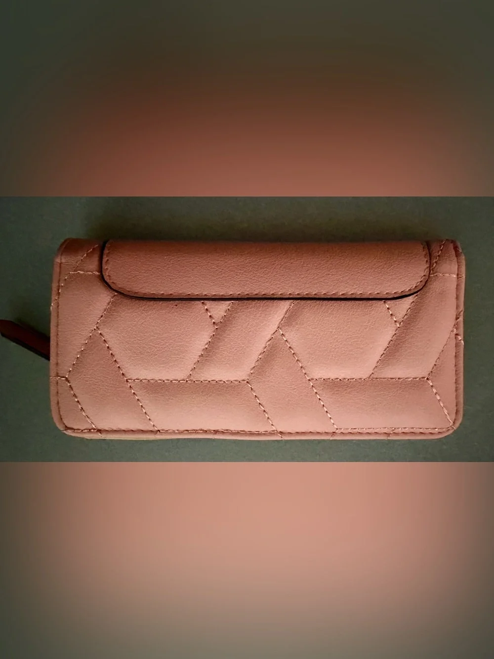 Pink Quilted Zippy Wallet